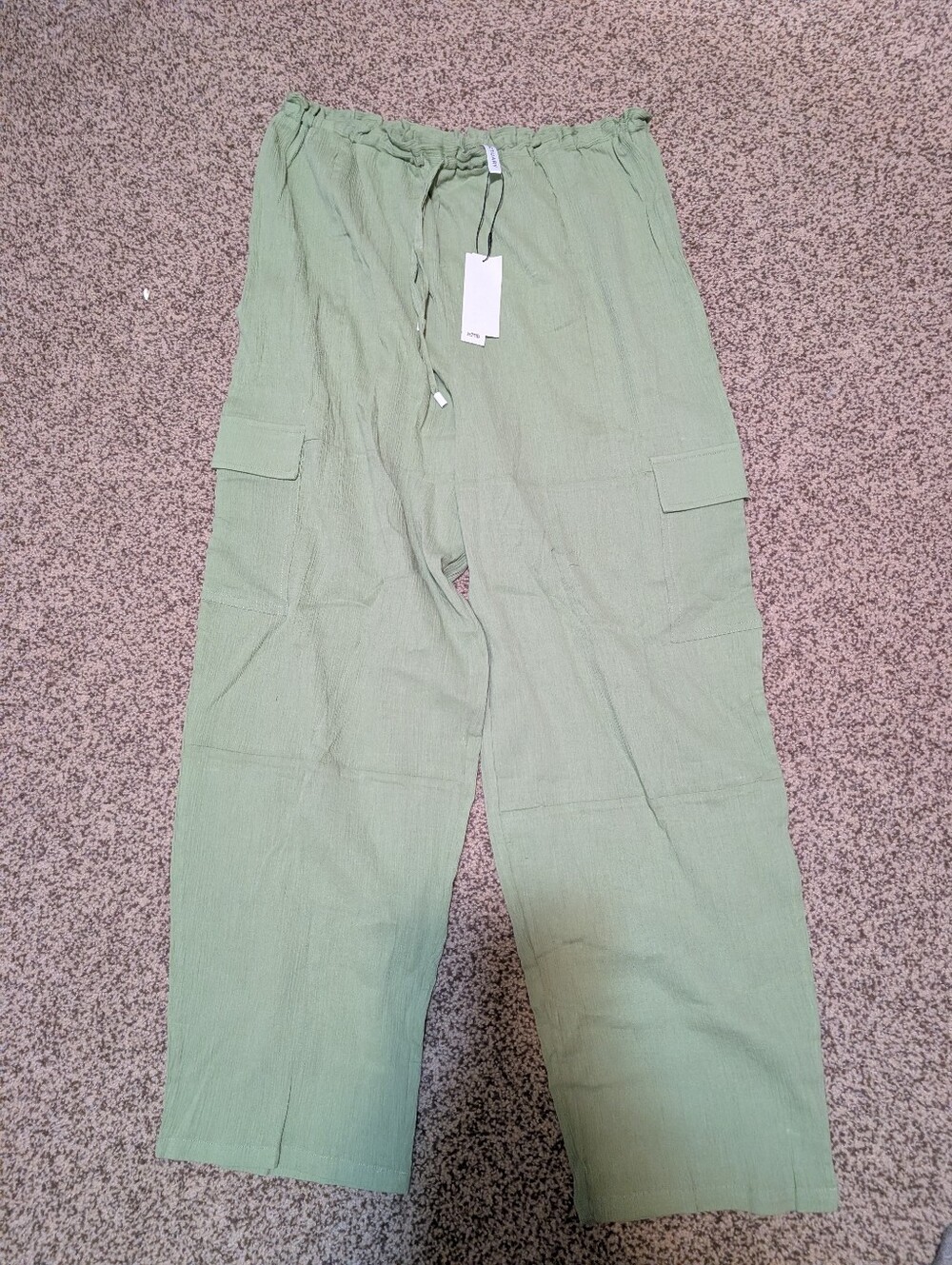 Sanctuary Light Sage Green Cargo Trousers